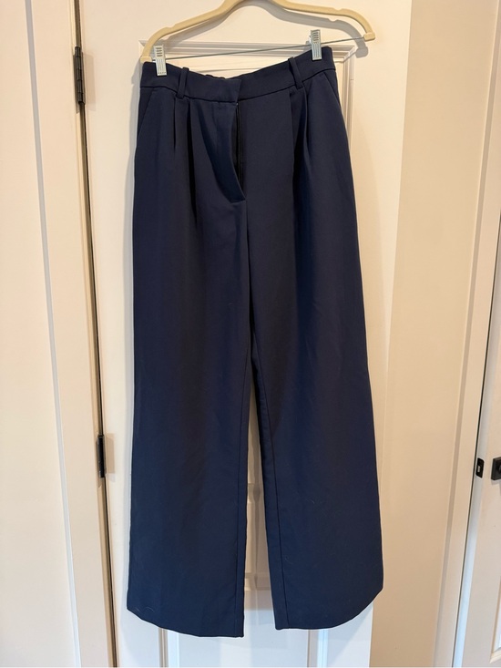 Abercrombie & Fitch Pants - Abercrombie & Fitch Navy Sloane Tailored Wide Leg Pant